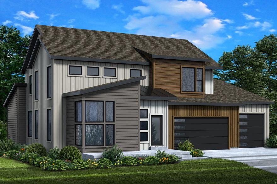 The Dahlia Model with the Farmhouse elevation. The Crossings stands as a premium residential community located in Heber City, Utah a neighboring community to Park City, Utah. Featuring high-end single-family homes, this community offers easy access to numerous recreational opportunities such as a fishing pond, walking trails, a large community swimming pool & clubhouse, pickleball courts, tennis court, & basketball court. Heber City is great for those who love the outdoors and want easy access to other popular areas like Park City and Provo. Heber City is known for its many winter resorts and attracts tourists who wish to indulge in skiing, snowboarding, or snowmobiling. Residents come from all over Utah and the country for this amazing living experience. The Crossings offers a superior lifestyle for anyone looking for the finest living options in Utah.