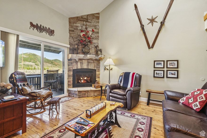 Top-level , end-unit condo with unobstructed mountain views and a versatile loft, perfect for extra sleeping space or a cozy retreat. This 2-bedroom + loft, 1,014 sq. ft. unit offers vaulted ceilings, abundant light, and the option to sell fully furnished for turnkey ease. Powderwood at Landmark features a clubhouse, pool, hot tub, tennis courts, and fitness facilities. Popular for short-term rentals and vacation homes, its prime Kimball Junction location provides quick access to Park City resorts, shopping, dining, trails, less than 30 minutes to Salt Lake International Airport. A rare opportunity for lifestyle and investment. Will sell furnished with just a few decorative exclusions that are personal.