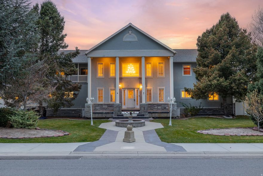 Don't miss out on this unique property with many possibilities! Almost a full acre that is zoned RA1 for Horse Property! With over 11,000 sq feet, this home can accommodate a large family with plenty of room for hobbies! Many updates were installed to make this home wheelchair accessible with a wheelchair elevator from the garage and wheelchair ramps to navigate to the back porch and yard! With 8 bedrooms, 7 bathrooms and combined 3 kitchens there are so many possibilities. Also the Finished Basement has a bowling ally! Theater room above the garage with theater seating, bathroom and wetbar! Also TWO Mother-in-Law apartments! The attached garage is massive and can easily fit 4 cars and 2 Motorhomes! Plenty of room for all kinds of storage, including a commercial walk-in freezer! Enjoy the mountain views on the large upstairs balconies! Sold AS IS, the owner is a family trust.   Square footage figures are provided as a courtesy estimate only and were obtained from County Records.  Buyer is advised to obtain an independent measurement.