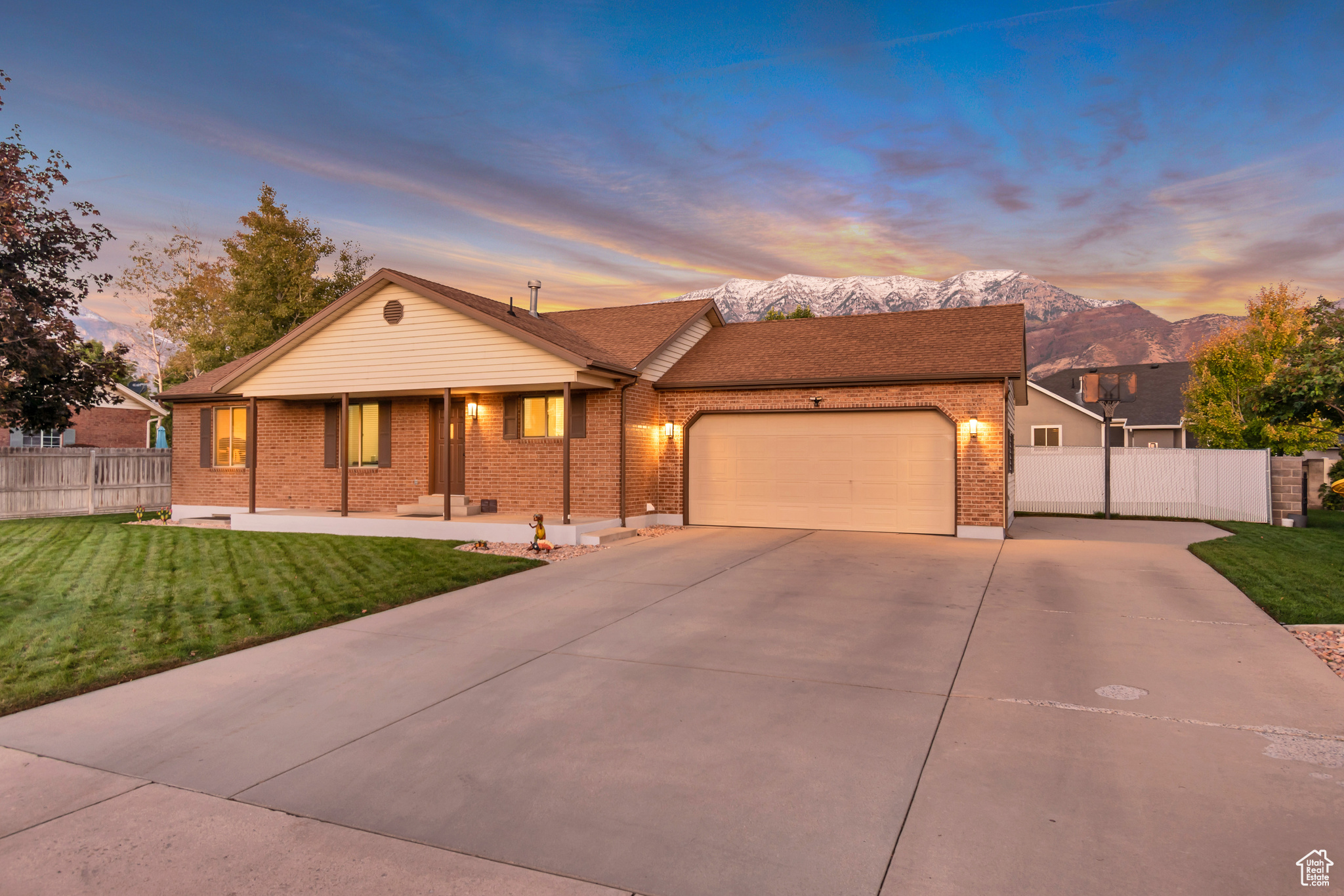 Rambler style home located on the East side of Orem, close to parks, shopping (Costco), movie theaters, great schools and much more. Yet, the neighborhood is quiet with well maintained homes. This is a very well maintained home. Ceilings painted with a mold resistant paint. Baseboards upstairs updated, all outlets have been updated, all exterior brick has been sealed, roof has been treated, new blinds and shades, closets with custom shelving. There are extra laundry hookups upstairs where the pantry currently is. Kitchen cabinets updated in 2020, New furnace and air conditioner 2021, new 50 gallon water heater in 2024. This is the home you have been looking for! All information is provided as a courtesy, buyer to verify all information, including, but not limited to, square feet, room size, lot size, etc. before the agreed upon due diligence deadline,