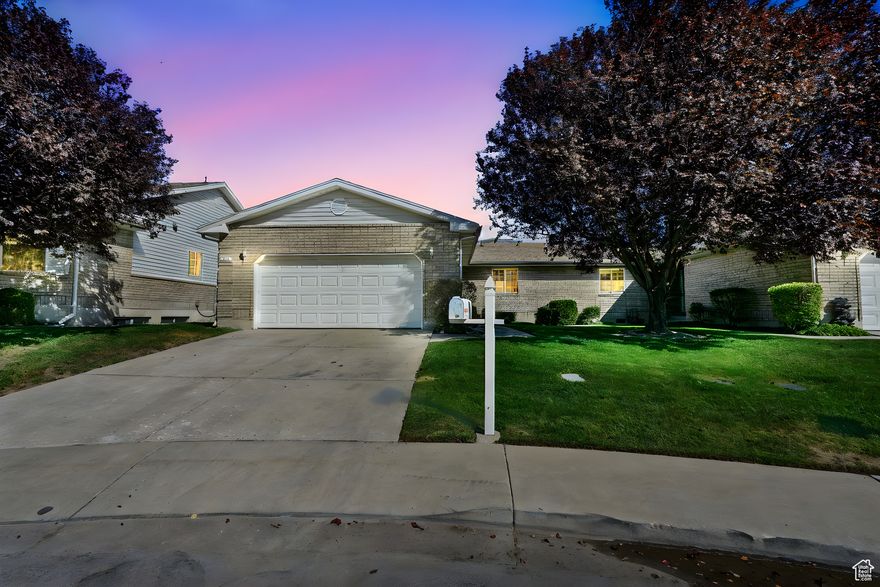 Charming brick twin home in a great Orem location! Features bright living spaces, a functional kitchen, spacious bedrooms, and a finished basement for extra flexibility. Enjoy a private very low maintenance backyard, Cul-de-sac living with RV storage also available. Attached two car garage, and easy access to schools, shopping, and freeway. Great for starting out or downsizing. All appliances stay along with garage shelving.