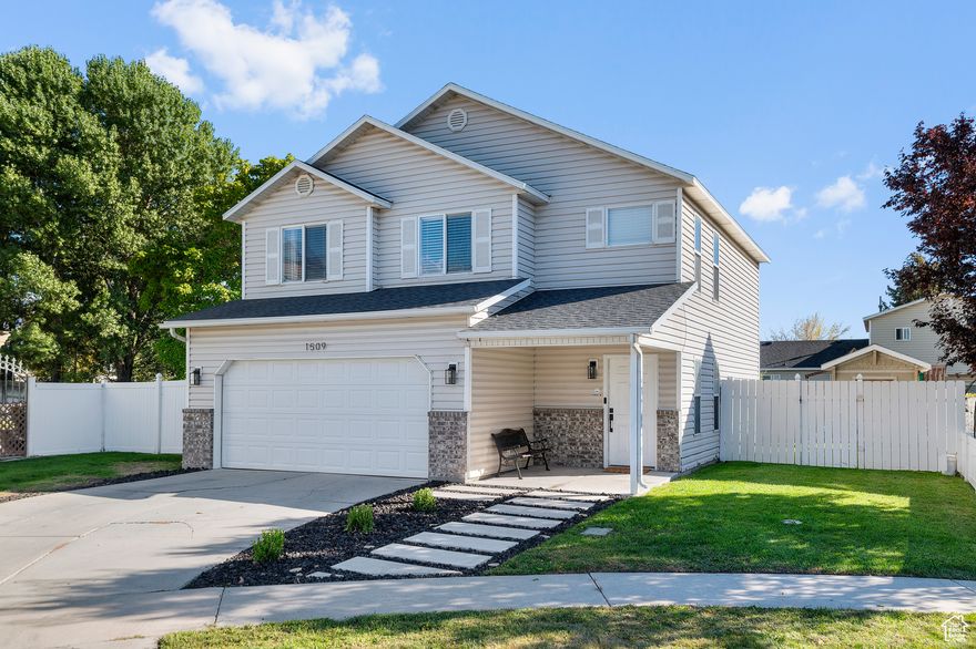 Tucked away in a beautiful cul-de-sac is a gem of a home just waiting for you to call it home! Fully remodeled from the floors to the ceiling this home has all the most beautiful modern features you can ask for. This home offers space, function and charm throughout every corner. It offers a bright, large kitchen that is open to the dining and living room area. All three bedrooms are located on the second floor along with a bonus loft area for the kids play room or for a second entertaining area. The primary room also has an ensuite and walk in closet.  The backyard is fully fenced and private, great for hosting backyard events and parties. This home has the perfect mix of location, comfort, and convenience, This home offers a commuter's dream with I-15 right down the street and UVU, BYU and the front runner within a few minutes of driving or even walking distance.  This may be just the home you are looking for. Square footage figures are provided as a courtesy estimate only and were obtained from county records. Buyer is advised to obtain an independent measurement and verify all data.