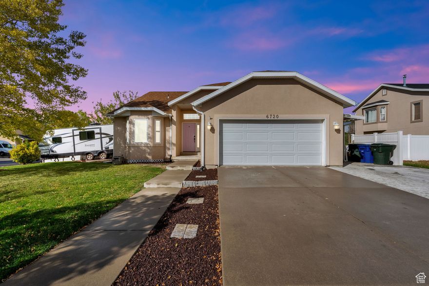 Amazing investment opportunity or perfect family home. Beautiful, unique rambler located in a great area has so much to offer. This home is currently set up as two separate living spaces and is being rented as such. $2000 rent for the upstairs and $1600 for the basement and could easily go for more. Leases will remain in place until June 2026 and default to month to month. Renters are clean and responsible.  11 ft ceilings in the main great room make it feel even larger. Master suite has walk-in closets and laundry. Basement has full kitchen and own separate entrance and own laundry. Both floors are still connected if desired. Split thermostats. 2 car garage with extra parking pad AND RV parking as well! Large backyard and shed with huge attic space for storage.