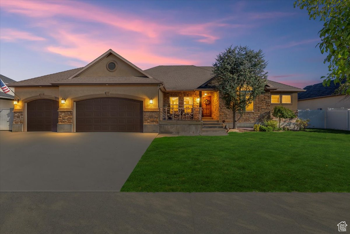 Welcome to this stunning Draper residence where sophistication, luxury and comfort unite. This spacious 5-bedroom, 3.5-bathroom home showcases an open-concept design ideal for entertaining and everyday living. Step inside to find a fully finished basement completed in 2024, offering a complete guest suite with private living space-perfect for extended family or weekend visitors. Recent upgrades include a brand-new AC and furnace. The gourmet kitchen flows seamlessly into the great room, creating a perfect gathering space with elegant finishes and abundant natural light Outside, enjoy ample parking with an oversized garage, extra driveway space, and RV parking!