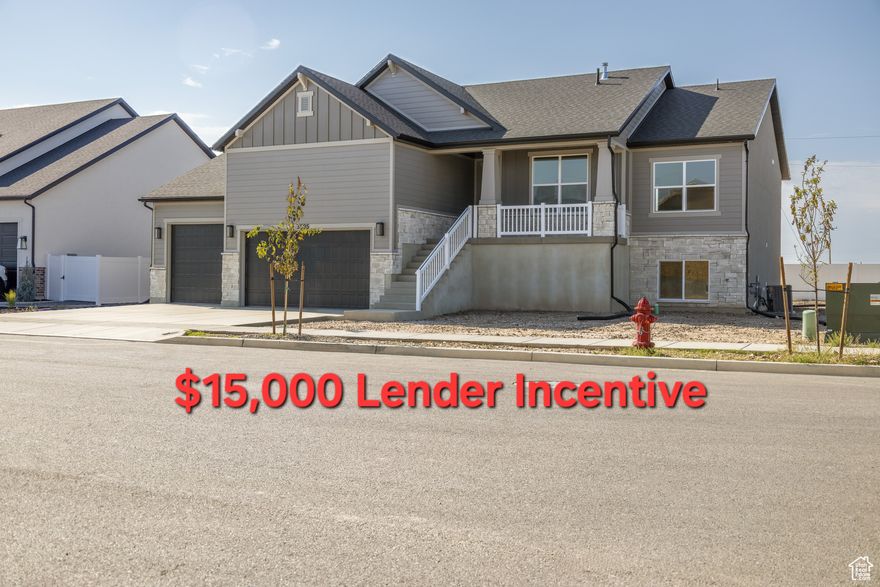 $15,000 lender incentive to use towards rate buydown and/or closing cost or off the price of the home. Charming Craftsman-style home with daylight basement on a spacious corner lot in a quiet country community, just minutes from shopping. Features 4-car garage, partially fenced yard, and fully finished interior with five bedrooms and three baths. Warm design, natural light and thoughtful details make this home truly special.