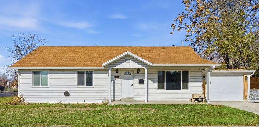 Single-Level Living in a Prime Location! Located less than 5 minutes from BYU, downtown Provo, dining, retail, and entertainment. This home offers 4 bedrooms-two tone paint-LVP flooring-natural light &  2 full bathrooms, in which one is a private master bathroom with a tub/shower combo. One bedroom can serve as a home office or den. Enjoy a newer like modern kitchen with a large quartz island, newer like cabinets, custom backsplash & updated lighting throughout the home plus an extended family room for entertaining w large picture window. The basement provides extra storage and a separate exterior entry for utility use only. From the kitchen you can easily access the backyard and the attached 1-car garage. Come add your personal touch & create your front/backyard oasis! Walkable to parks and public transportation, and less than 10 minutes from major highways for easy commuting. Bring your creativity and make it your own!