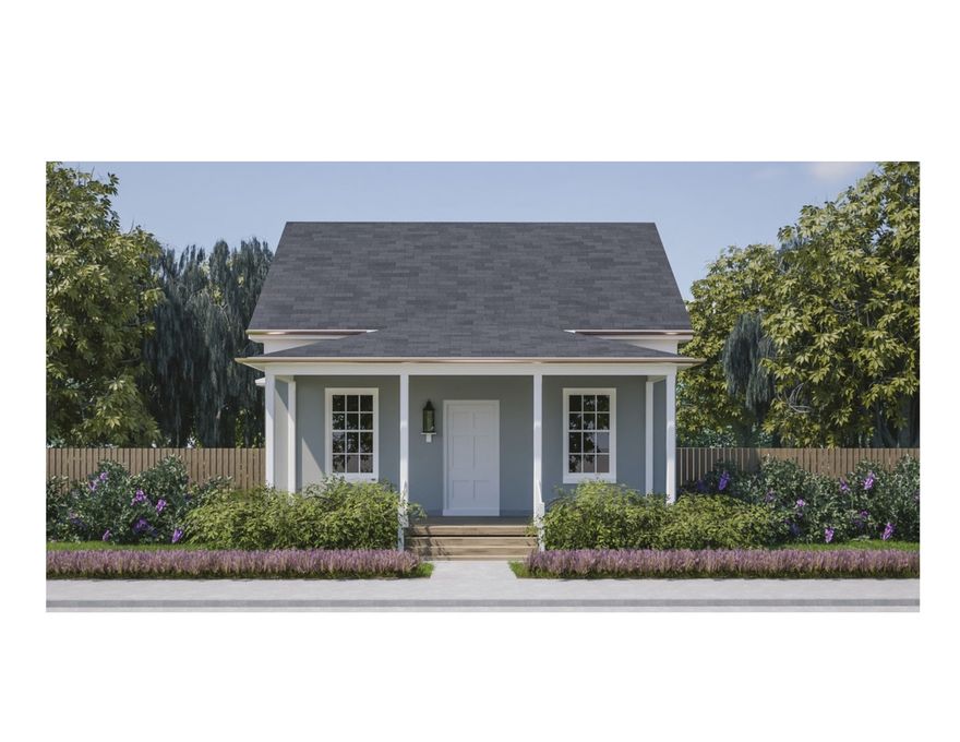 This cozy 2 bed, 1 bath home is located in the area's first master planned community; featuring parks, tree-lined streets and alley loaded garages. You'll enjoy relaxing on the covered front porch overlooking the finished front yard. The home also includes attic storage and an unfinished basement. Basement options include additional family space or an ADU (additional dwelling unit) for rental income & mortgage qualification support. With an entry level price point Penny Farm Cottages are crafted to be attainable starter homes built with heart, purpose and a vision for genuine community.