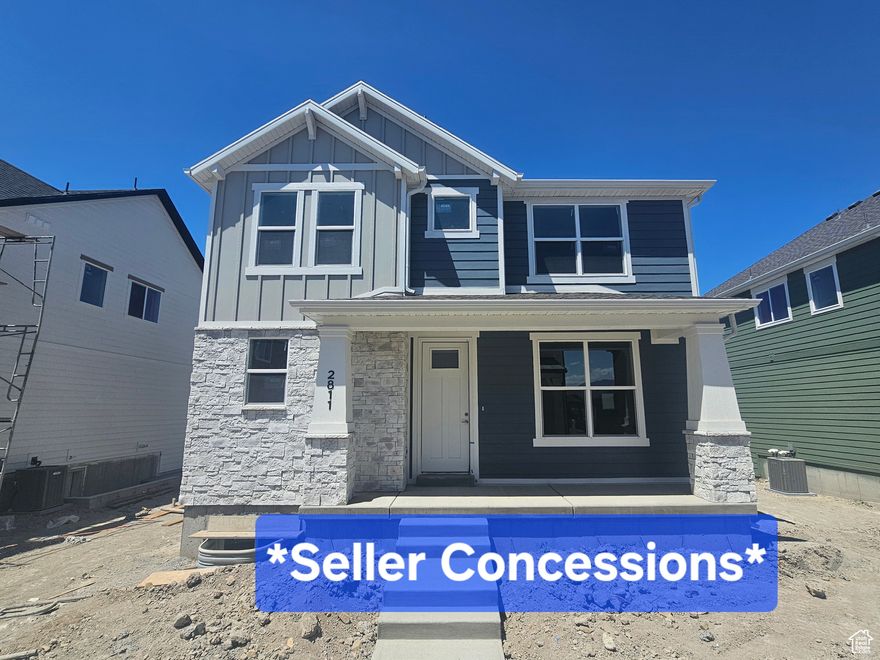 Best deal around!! $13,000 in incentives available to help with rate buydowns, cover closing costs, etc with builders preferred lender. Landscaping is included on this awesome 2 story under construction. Many high end features you don't typically see on homes in this price range - full height kitchen cabinets with crown molding, kitchen backsplash, extra deep kitchen island with back storage cabinets. Oversized primary suite with separate tub/shower, double vanity sinks, huge walk in closet. Steps away from 2.6 acre park with playground and plans for pickleball, volleyball, walking trails, and more.