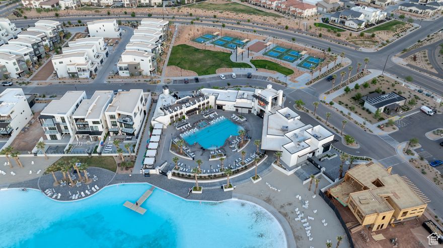 Turn-Key 3-Bed, 3.5-Bath Vacation Rental in Desert Color! Discover effortless vacation living in this fully furnished, turn-key home located in the vibrant Desert Color community, just steps away from the resort pool, and a 2 minute walk to the 2.5 acre Desert Color Lagoon, pool, clubhouse, cabanas and 6 pickleball courts. * 3 spacious bedrooms each with ensuite bathrooms * Two full bunk beds, a third-floor sky deck, two master suites * This unit can comfortably accommodate sleeping arrangements for 16 guests * Open-concept living area perfect for gathering and relaxation. * Stylish, high end modern finishes and furnishings throughout. * Enjoy resort-style amenities and the natural beauty of St. George. Ideal for investors or those seeking a ready-to-enjoy second home. Prime location. Don't miss out on this exceptional opportunity!