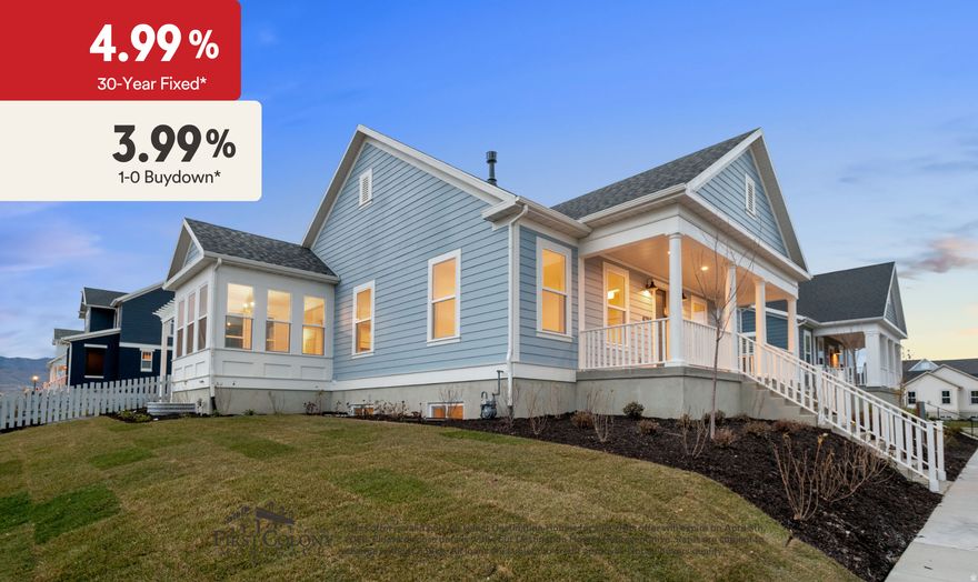 *Preferred Lender Incentive of a 1-0 first year buy down at 3.99% rate and then 4.99% fixed for the remaining 29 years on all homes that close by the end of the year! Contact agent for details. This brand new home was just finished and ready for move in!