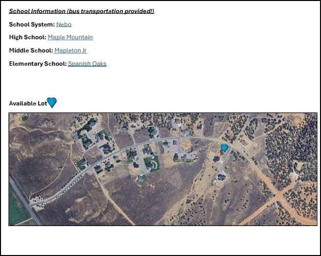 EAGLE'S LANDING - Land