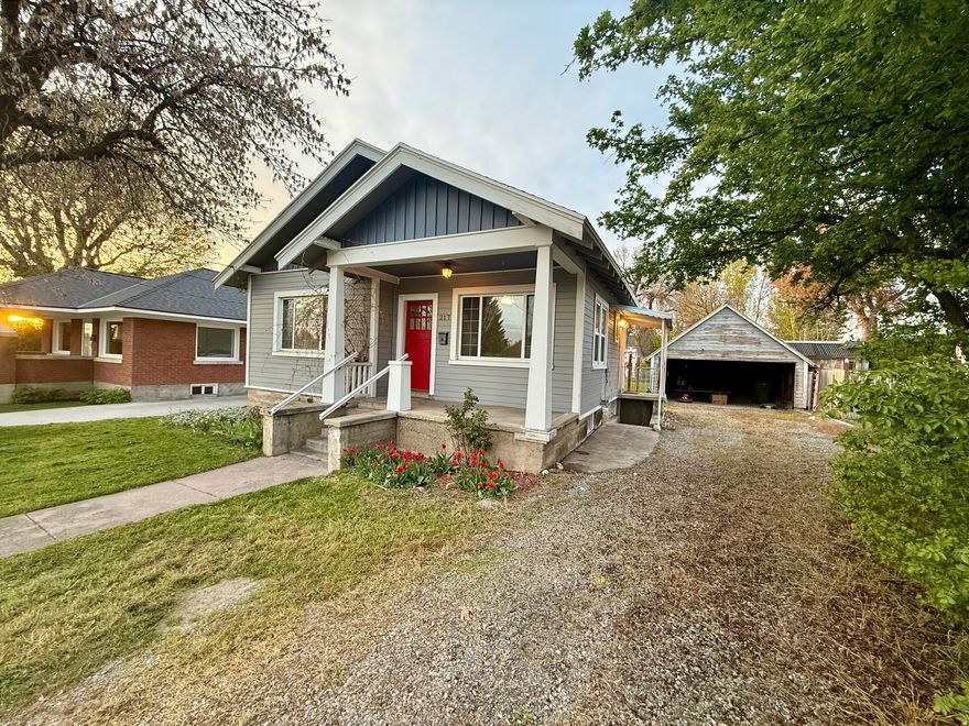 Darling Smithfield home featuring an updated kitchen and bathroom! 2 bedrooms with potential to add a 3rd bedroom in the basement. Basement has a separate entrance, perfect for an at-home office/business. Enjoy a fully fenced backyard, detached 2-car garage & conveniently location - near Forrester Acres Park & pickleball courts, the splash pad & the Smithfield Library. Buyer to verify all information.