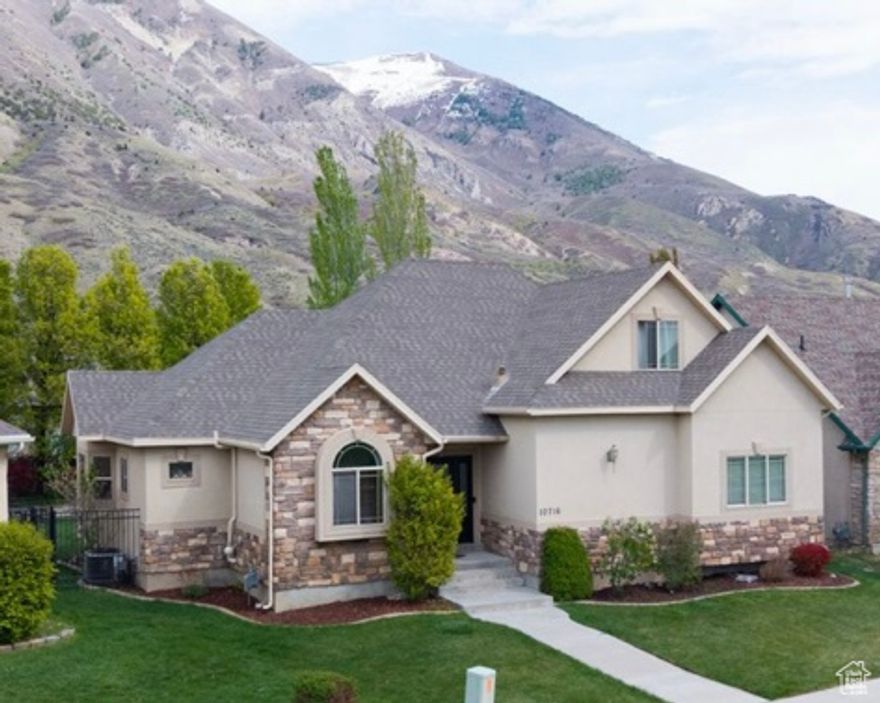 30 K Price Reduction! Mountain views, with park & open area across the street! New Furnace, AC & Water Heater. Stainless Steel Appliances. Main Level Master Bedroom. Bright and welcoming grand entry with vaulted ceilings. Open-concept kitchen flows into the great room with gas fireplace. Formal living/office area right off the front entry. Spacious main floor laundry room. Extra wide garage. Generously sized bedrooms. Space in the basement to add an additional bathroom. Updated Paint & lighting through main level. In ground trampoline stays. Ideally situated near the base of American Fork Canyon and adjacent to Cedar Hills Golf Course, with easy access to the Murdock Trail. Separate Tub & Shower in Primary Bath with Walk in Closet.