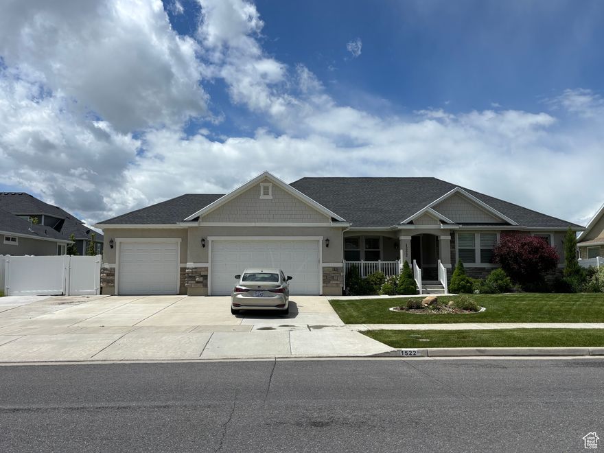 REDUCED PRICE!  Seller is giving the buyer a $2000 dollar incentive to go towards replacing the Master tub or toward closing costs. Beautiful 6 bedrooms, 3 1/2 bathrooms rambler.  This attractive home has vaulted ceilings, plantation shutters, and an open concept kitchen, family room and dining area.  The main floor includes an office, or a formal living room, and has stunning LVP flooring throughout.  The master bedroom has its own separate tub & shower, double sinks and a walk-in closet.  The finished basement includes a spacious family room, storage rooms and 3 large bedrooms.  The backyard is fully fenced and includes a beautiful covered patio.  The 3rd car garage contains an insulated work shop with additional electrical outlets and a natural gas space heater.  The home is equipped with solar panels which reduce the electricity costs significantly. Open house scheduled for this Saturday November 1st between 12-2pm.