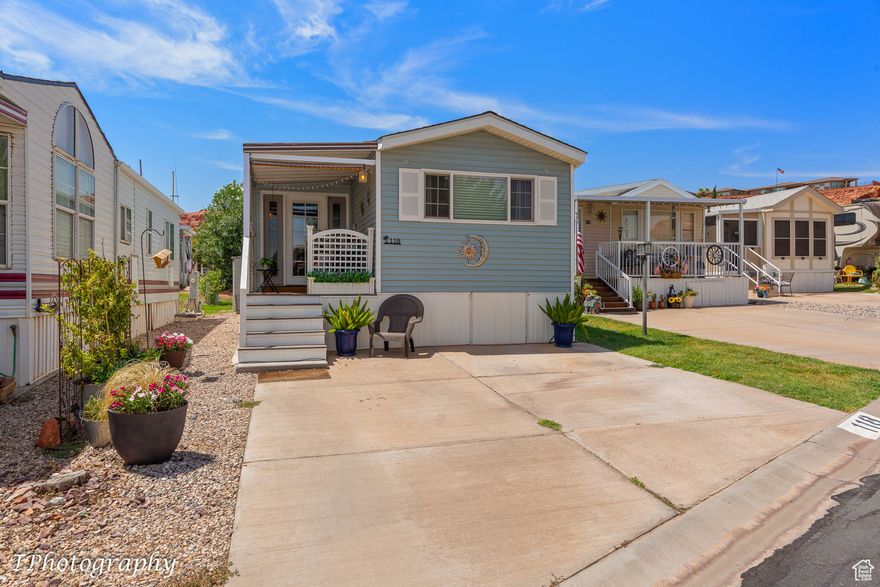 Professionally remodeled, recently with decorator taste throughout this charming open concept home. You can feel the comfort when you walk up to the covered deck enter into the foyer and feel the comfort of home in the living room. dining area and throughout with 2 bedrooms 2 bath home. Extras featuring a new roof, HVAC system, new paint throughout, custom LPV flooring and so much more. Low HOA of $139 month include sewer, water, yard maintenance, private road, poo, hot tub, clubhouse and more. A must to show!