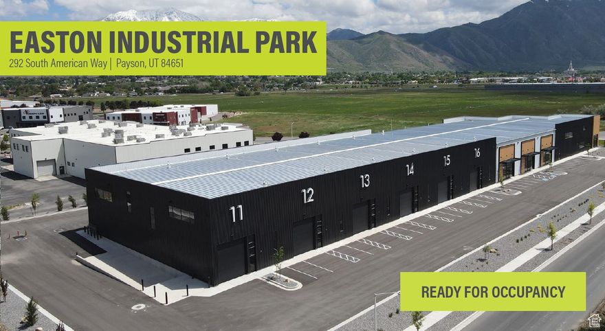 41,858 Total Available SF   Units From 2,327-4,676 SF   Units Can Be Combined   Office: 308 SF Per Unit   26' Clear Height   Loading:   One (1) Ground Level Per Unit (14' x16')   One (1) Shared Loading Dock   Temperature Controlled Warehouse   Power: 250 Amp 208v | 3-Phase | 4-Wire   Fire Suppression System   Year Built: 2024   Zoning: Business Park Development (BPD)   Access: Conveniently Located off I-15