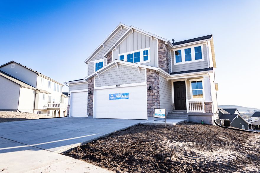 This desirable plan delivers both style and functionality in Spring Run Estates. This 4-bedroom home features an open layout with 9' main-floor ceilings, a walk-in pantry, quartz countertops throughout, white cabinetry, and stainless steel appliances. Additional highlights include a mudroom with built-in nooks and hooks, horizontal iron railing, and a spacious primary suite. The 3-car garage provides ample storage, while the unfinished basement includes a separate entrance and rough plumbing for a future ADU, offering excellent expansion or income potential. Energy-efficient features include a 95% efficiency furnace and smart thermostat. No HOA. Seller is offering up to 3% of the purchase price toward buyer's closing costs or rate buydown when using the builder's preferred lender (South Valley Team at Guild Mortgage). Contact agent for access or additional details.