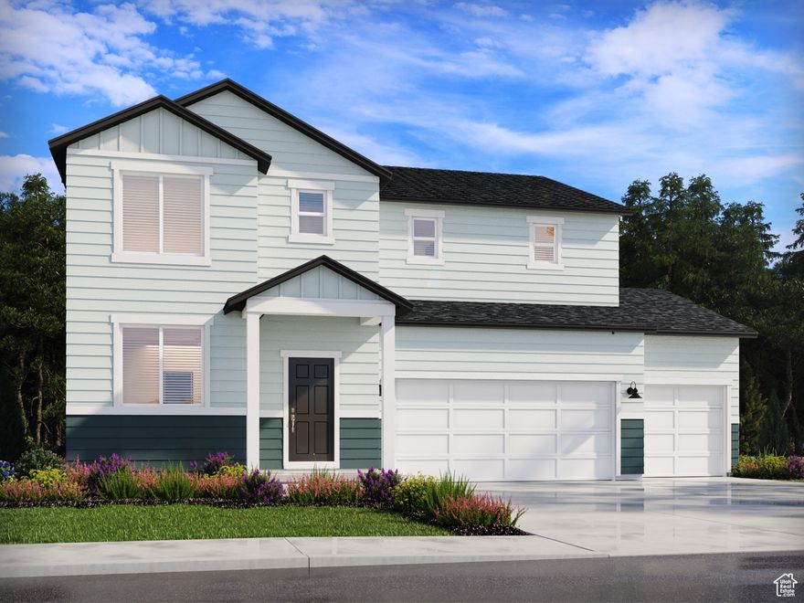 Brand NEW energy-efficient home ready November 2025!  Feel right at home with five bedrooms and a warm, open kitchen-living space made for gathering and quiet moments. Escape to the peaceful upstairs primary suite for a little extra comfort. Unfinished basement included. Move in ready with a washer, dryer, fridge and blinds throughout!  Total home approx. sq. ft. 4,067. Located in Santaquin, our move-in ready homes include a washer, dryer, fridge, and whole home blinds. Enjoy a 3 car garage on all homes with walking distance to the elementary school and nearby parks and grocery store, and easy access to the I-15 freeway. All floorplans come standard with spray foam insulation & an unfinished basement.