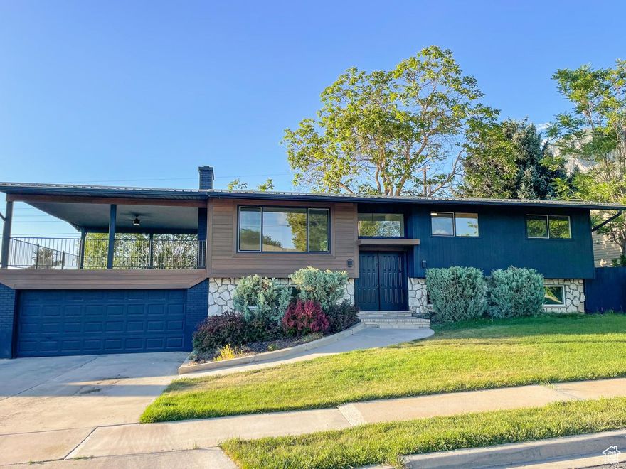 ** No Showings until Thursday 09/11/2025 ** OPEN HOUSE: Saturday Sept 12th 5:00pm-7:00pm**  Stunning Fully Update Home in East Provo.  Modern Curb Appeal with Amazing Covered Deck over 2 Car Garage. Beautiful NEW Solid Surface Flooring flows from Entry to Kitchen with NEW Carpet Throughout.  Steel Banisters and Bright NEW Windows.  Open Concept Family Room and Fully Updated Modern Kitchen, Solid Surface Countertops, Stainless Steel Appliances and Open Shelving.  3 Main Level Bedrooms and Fully Updated Bathrooms.  Basement is Fully Finished with Large Family Room and Rock Fireplace.  4 Additional Bedrooms and Stunning Updated Bathrooms. Laundry Room with NEW Washer & Dryer.  Mature Trees in the Secluded Backyard with Access to Covered Deck and NEW Fence. NEW Roof, NEW AC Unit, NEW Doors and Windows.   Square footage figures are provided as a courtesy estimate only.  Buyer is advised to obtain an independent measurement.