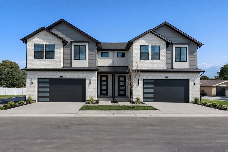MOVE-IN READY! Beautiful New TwinHome in Trailside Reserve featuring the Artisan design package with white cabinets, matte black hardware, quartz counters, stylish tile backsplash, and LVP flooring. EV-ready 2 car garage and fenced yard. Minutes from shops and freeway access. Amazing builder incentives available. Come visit our model home at 6760 S 300 E, Midvale, UT. Open MondaySaturday, 12pm - 6pm. Photos may vary by unit.