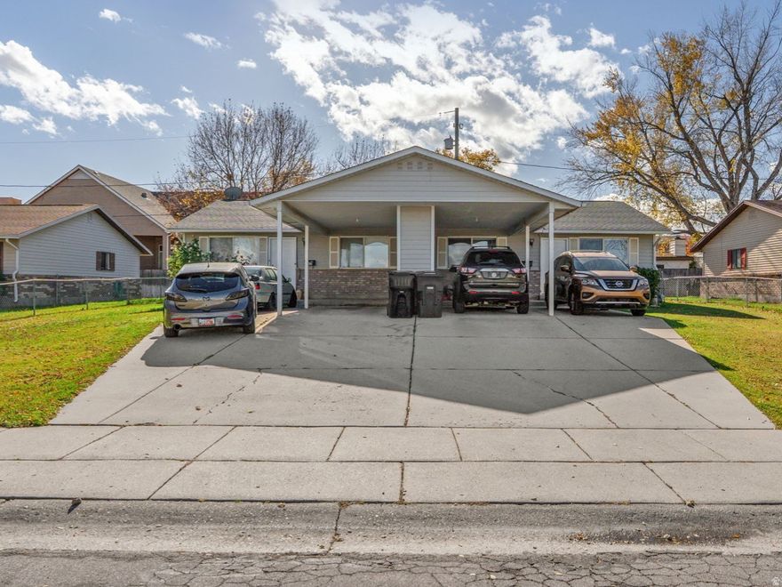 Exceptional investment opportunity! This well-maintained duplex, long-term renters and a proven history of easy leasing. Located in a quiet residential neighborhood surrounded by well-kept homes, sits close to shopping, dining, schools, parks, and major commuter routes, making it highly desirable for tenants and owner-occupants alike. The roof was replaced just six years ago, and both units have been consistently updated and well-maintained. Current rents are below market, giving investors immediate upside and room for value growth. Private, fully fenced backyards, dedicated parking, and functional living spaces that attract long-term tenants. This Seller is also selling the duplex next door MLS# 2122018 rare multi-property package in one of the most stable rental corridors in the Salt Lake Valley. PLZ do not disturb renters.