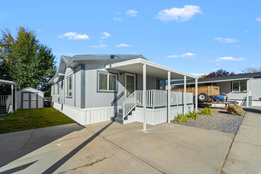 Affordable living in Davis County! Updated 3-bed, 2-bath manufactured home with open layout, newer finishes, and covered patio. Located in a gated community with clubhouse, pool, and playground. HOA covers water, sewer, trash, and snow removal.