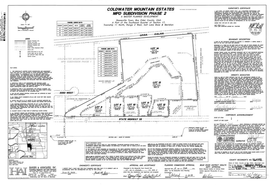Coldwater Mountain Estates is the perfect location for quiet country living. Phase 2 of this development offers large, beautiful lots with amazing mountain views. 1 water right is available for irrigation or may be used for a well permit. Subdivision has CC&R's, must use a licensed builder and approve plans with Architectural Committee.
