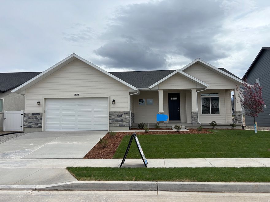Woo-Hoo this home is finished and is waiting for you! WELCOME to Prosperity at Overlake! This home is called the "ASHLEY" and is move in ready with NO HOA, yes, you read that right, NO HOA! This home is cute as a button! Walk up to a super cute front porch! Inside you will be "WOWED" by the quality and upgrades this builder puts in his homes! Awesome layout with vaulted ceilings, 8 ' front door, 95% furnace, Smurf tube in the family room, full rain gutter coverage, cold storage, the list goes on! Beautiful kitchen with gas stove, slow close cabinets, built in garbage cans! All bedrooms are wired for ceiling fans.  Basement entrance with future ADU living! Larger 2 car garage with a side door entrance! BONUS: front landscaping is in! Use our preferred lender and there is a $7,500 incentive! Did I mention our lender is awesome! If this home doesn't fit your needs, we have other lots and plans to choose from! Call now and see what I'm talking about! Builder has priced this home to sell quickly! Square footage figures are provided as a courtesy estimate only and were obtained from Builder plan!