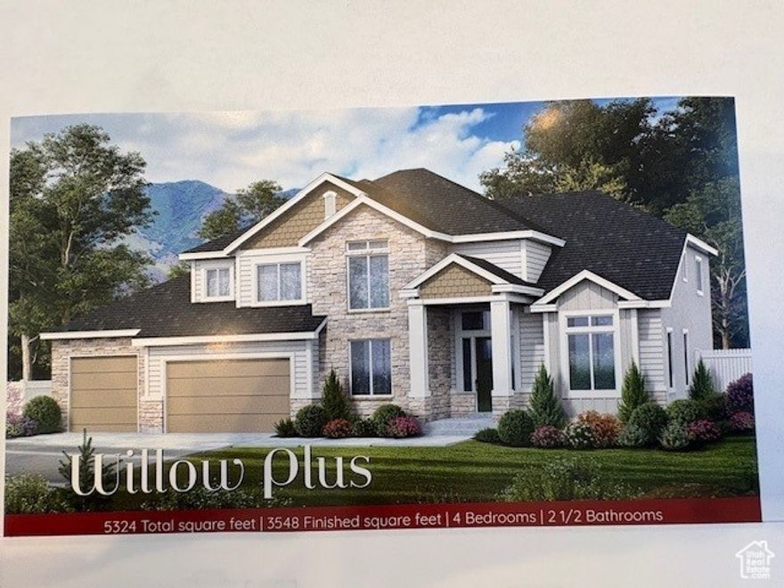 To be built. Seller requires a pre-qualification letter from our preferred lender and is offering $21,000 preferred incentive for using our lender. This is Perry Homes Willow floor plan. Buyer to choose interior finishes at the design center. Home includes basement entrance. Price will go up as upgrades are added to the home. 4 car garage single is tandem garage. Taxes are based on land only.  Square footage are provided as a courtesy estimate only and were obtained from plans.  Buyer is advised to obtain an independent measurement.