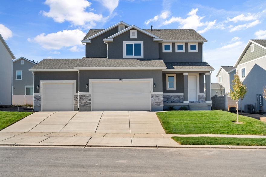 Price Reduced!  This Stansbury is a beautiful 2-story plan located in The Orchards subdivision, which has NO HOA!! Featuring 4 finished bedrooms and 2.5 baths, with the possibility of finishing an additional bedroom and a full bath in the basement. This home includes a basement entrance with ADU plumbing for a future apartment! The laundry room and all 4 finished bedrooms are located upstairs, and you'll love the 9' ceilings on the main floor! This home includes a number of upgrades, including but not limited to basement entrance with ADU plumbing for kitchen, bathroom, and laundry; 10'x10' patio, beautiful flooring throughout (carpet, LVP), white kitchen cabinets, stainless steel appliances including gas range, quartz countertops, and 95% efficiency furnace. Seller is also offering up to 3% of the purchase price towards Buyer's closing costs when using builder's preferred lender. Home is now complete and move-in ready!  Supra keybox access.