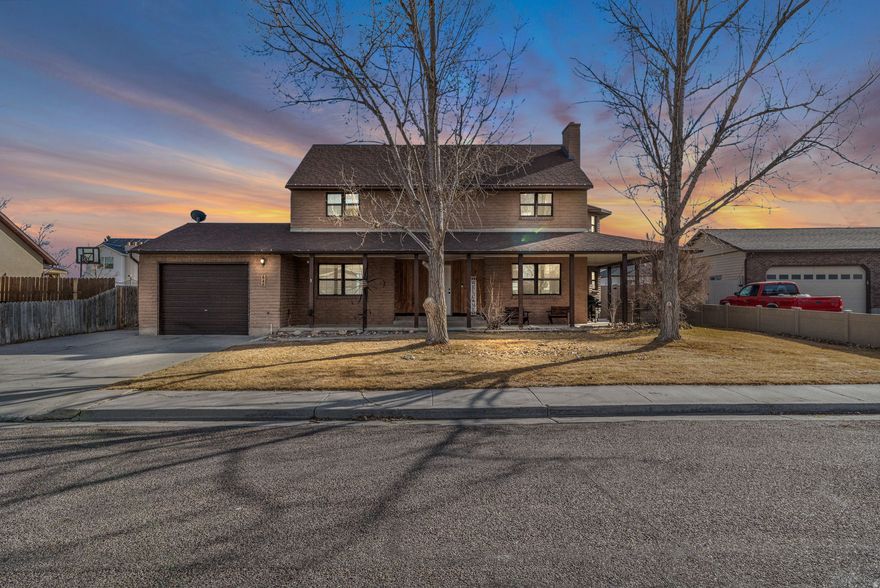 Beautiful 4 bedroom, 2.5 bathroom two-story home located near Delta Community Hospital in Delta, Utah. Main floor features all common living areas, a cozy fireplace, and a bright south-facing sunroom. All bedrooms are upstairs, including a spacious primary suite with a large sitting area. Enjoy the covered wraparound porch and a fully fenced backyard with mature trees. Great layout, desirable location, and plenty of space to make it your own. Buyer to verify all information. Sqft information provided as per county records