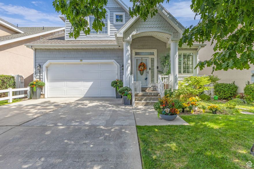 Beautiful 2-story home in a Senior Development (no minor children) with a central-valley location just minutes from shopping and freeways. Recently remodeled with updated paint, flooring, appliances, fixtures, and water heater. The open floor plan is filled with natural light and features built-in bookshelves, skylights, and a cozy gas fireplace. Upstairs offers a versatile loft/den and a laundry room near the master suite. The finished basement includes an additional bedroom, bathroom, walk-in closets, and generous storage. Community amenities include a pool, hot tub, exercise room, and HOA-maintained yard care and snow removal.