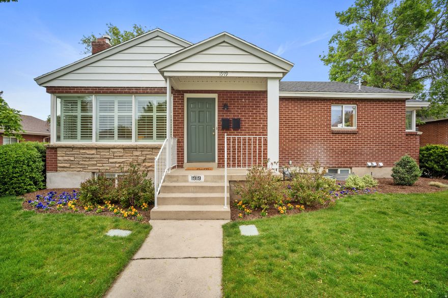 No Showing until the Open House Saturday 5/9/26 12-2****** Bright, clean, and functional Stratford Avenue home in highly sought-after Highland Park, near Sugar House & Millcreek. Enjoy mountain views, mature trees, and quick access to Parleys Trail, Sugar House Park, and local dining. Versatile 5 bed, 3 bath layout features numerous updates including fresh paint and new flooring throughout. Upstairs offers spacious bedrooms and a light-filled living area with large windows, shutters, fireplace, dining space, ample storage, and updated lighting. The lower level features a 2 bed, 1 bath unit with full kitchen, living space, and a separate laundry - ideal for rental income, multigenerational living, or guests. Property works well as a single-family home, owner-occupied with ADU, or full two-unit investment rental. (The home is zoned as a legal duplex by Salt Lake City.)   Square footage figures are provided as a courtesy estimate only and were obtained from county records.  Buyer is advised to obtain an independent measurement.