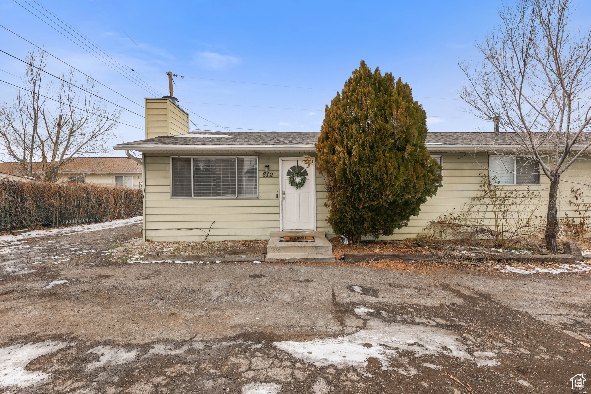 Great investment opportunity!  This side-by-side duplex has a new roof, laminate and tile floors, laundry hookups, fireplaces, front and rear entrances, and 2 bed/1 bath in each apartment.