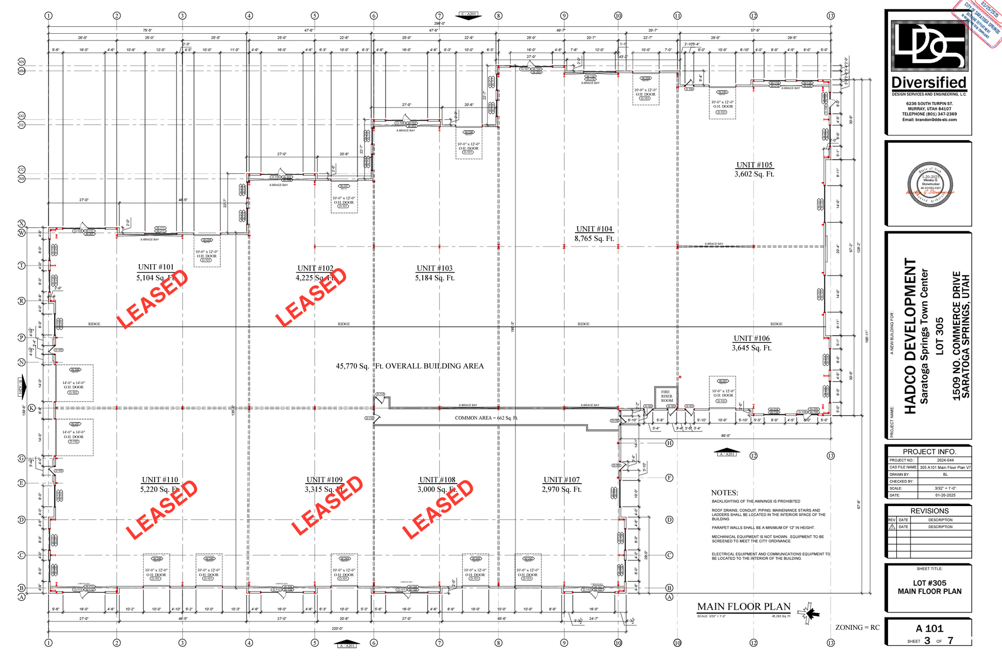 SARATOGA TOWN CENTER - Commercial Lease