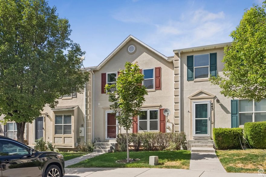 This move-in ready townhome has been thoughtfully updated from top to bottom! Enjoy a bright, open main floor with a modern kitchen, fresh finishes, and a spacious living and dining area that opens to a deck with incredible city views. Upstairs features a vaulted primary suite plus two additional bedrooms, while the large walkout basement offers the perfect flex space for a fourth bedroom, office, or family room. Incredible views from late fall to early spring. And when the tree leaves come in you have your own private oasis. With convenient parking right in front, plenty of guest parking, and upgrades that make this home truly shine, this is Draper living at an unbeatable value. Don't miss the open house this Saturday-come see all the updates in person!