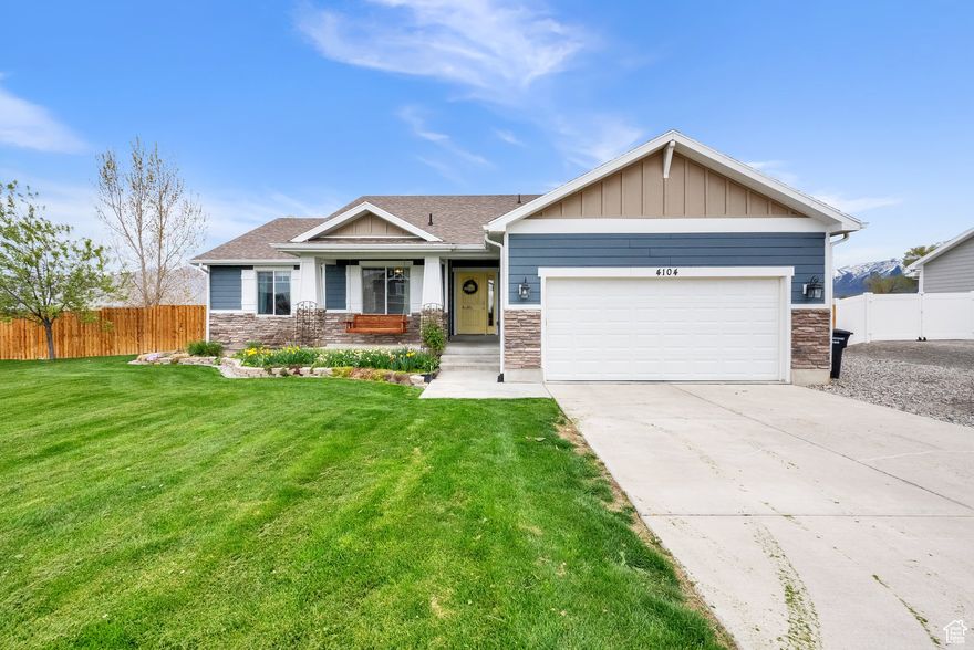 Move in ready beautiful home in Erda, north of Tooele. Just 30 minutes from SLC, this 1/2 acre is a respite from the city. The neighborhood is quiet and friendly, and the backyard overlooks fields and mountains. This 5 bed/3 bath home has enough room for everyone, plus a home office for your remote work needs. And the fiber internet options mean you never have to worry about your internet dropping mid meeting. New flooring in all the bedrooms and a new water heater, make this house move in ready. The new radon mitigation system means your house is safe. Many upgrades including gas or elec dryer, permanent exterior lights, Wi-Fi integrated irrigation, and motion light-upstairs. Plenty of storage inside the home, plus a detached garage and huge RV parking, mean you have room for all your toys. This area is zoned to allow animals so homesteading is a viable option. Bring your chickens, goats, horses, cows, ect. The new state of the art high school is a huge plus, as the boundary school is Desert peak high and it opens this fall. So much to see and this house is ready to be viewed anytime.