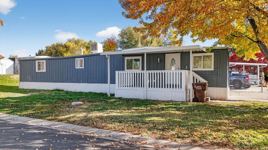 NEW, IMPROVED PRICE !! Welcome to your beautifully updated manufactured home, where quality upgrades and modern comfort meet. Recently remodeled with high-end finishes, this home features new windows, updated light fixtures, fresh paint, new flooring, a spacious open kitchen, and a large, modern bathroom. A partially fenced yard offers a perfect space for pets or outdoor relaxation. Enjoy added peace of mind with a one year home warranty included. Located in one of the area's most desirable communities, you'll have access to amenities like a pool, clubhouse, and recreation area. Conveniently close to shopping, schools, restaurants, and I-15 yet nestled in a peaceful, private neighborhood. Don't miss your chance to see this exceptional home. Call us today to schedule your private showing! Financing options are available to help make your move easy.