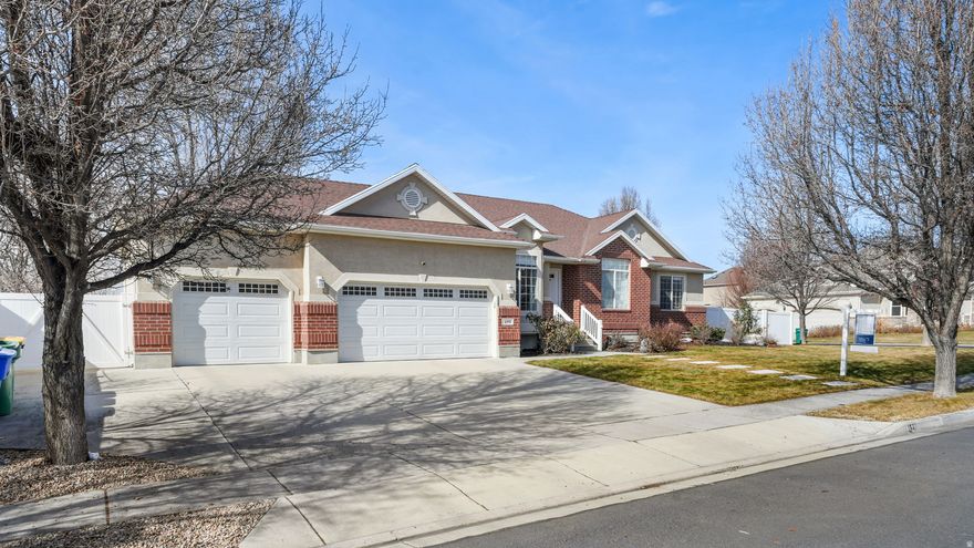 Stunning, fully updated home in a beautiful, close to everything neighborhood! Featuring a bright open floor plan, this gem boasts new cabinets, countertops, flooring, and appliances. Relax in the large primary suite or in the luxurious jetted tub. Lots of storage including a large pantry. Finished basement with a spacious basement bedroom that could also be used as a primary!  Bring all your toys to the 3-car garage with additional parking for a boat or RV. Huge backyard with a shed and playground set. This move-in-ready home perfectly combines modern updates with space and convenience. Schedule your tour today!