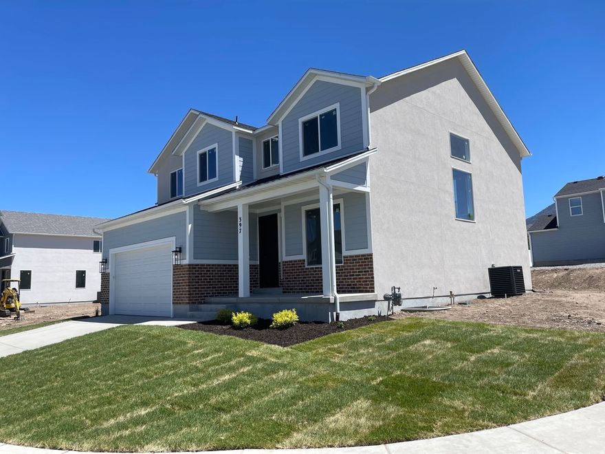 Ask about our Preferred Lender Incentive - including interest rate buy-down options! Introducing the popular Ethan Plan, a beautifully designed two-story home offering space, style, and functionality throughout. Main Level Features: The main floor includes a versatile flex room that works perfectly as a home office or guest bedroom. The dramatic two-story family room showcases an impressive wall of windows, filling the space with natural light and creating an open, airy feel. The adjoining dining area is ideal for entertaining, while the thoughtfully designed kitchen features shaker-style cabinetry, quartz countertops, stainless steel appliances with a gas range, and a spacious walk-in pantry. Upstairs: You'll find four generously sized bedrooms, providing ample room for family or guests. The convenient upstairs laundry room adds everyday practicality. Bathrooms are finished with beautiful quartz surfaces for a cohesive, elevated look. Basement: The full unfinished basement offers excellent potential for future expansion or additional storage space. Additional Highlights: LVP flooring throughout main living areas Craftsman-style trim detailing.