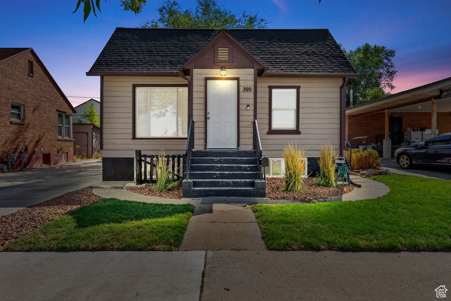 Beautifully updated home with basement entrance. This home at one time was used as a duplex and can easily have a basement apartment. Plumbing is there for an upstairs laundry or a shared laundry in the basement. Have as a wonderfully updated home or put in a basement kitchen and have extra income!!  Newer roof and rain gutters.     Square footage figures are provided as a courtesy estimate only and were obtained from ______________ .  Buyer is advised to obtain an independent measurement.