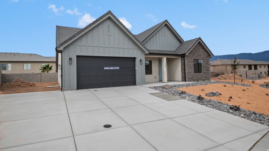 **MOVE-IN READY + FULL LANDSCAPING INCLUDED** Discover your dream home at Fire Rock, a stunning new D.R Horton community in Hurricane, UT! Explore the ''Oakley'' floorplan in the Scandinavian style, 3 beds, 2.5 bath, plus an office and the best part? NO HOA. Open family/kitchen layout, 9' ceiling on main, standard kitchen layout, tray ceiling in family room & bedroom 1, 42'' upper cabinets w/ crown molding, upgraded cabinet features: soft-close, gas appliances, quartz countertop, laminate throughout the kitchen, dining and family, bedroom 1 suite, grand bath with garden tub, separate walk-in shower and 2nd vanity sink, 2 large other bedrooms. Ask me about our generous home warranty & Permanent Interest Rate Buy-Down. Improving quality of life here with its prime location, Fire Rock is truly a gem.