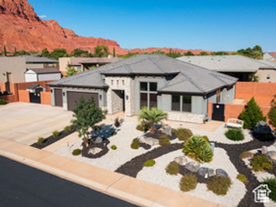 Spacious 2,790+ Sq Ft Custom Home with 5-Bedroom Potential  This beautifully designed single-level custom home offers over 2,790 sq ft of modern living with upgrades throughout. The interior features 9' ceilings, tile floors with upgraded carpet, and a massive primary suite with spa-inspired bath and oversized walk-in closet. Flexible floor plan includes 3 bedrooms plus an office and flex room-both with closets-making up to 5 true bedrooms, along with an oversized pantry for storage.  The gourmet kitchen is a chef's dream with Bosch induction cooktop, double ovens, refrigerator, extended 9' custom cabinetry with soft-close doors, and granite countertops in an open layout ideal for entertaining.  Smart and efficient, this home is wired with Cat6a in every room (10-gig capable), equipped with a 7.1 surround sound system, two zoned HVAC units, and Tech Shield radiant barrier roof sheeting. Bedrooms are designed with soundproofing and fireproofing for added peace of mind.  Outside, enjoy an oversized 3-car garage with 240V EV plug, outdoor outlets for holiday lights, brick walls, metal gates, extended driveway and walkway for strong curb appeal, plus a backyard ready for your finishing touches. Extras include two 8x5 Lifetime sheds, outdoor BBQ stub-out, soft water system, and Hide-a-Hose central vac system. Furniture and select appliances are also available for purchase.  This home combines energy efficiency, smart technology, and versatile living spaces-perfect for today's lifestyle.