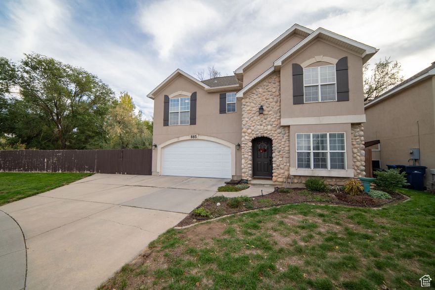 SELLER CLOSING COSTS INCENTIVE! SELLER IS WILLING TO PAY $5000 TOWARDS BUYER'S CLOSING COSTS!!! Charming 3-Bedroom, 3-Bathroom Home in Sandy, Utah  Discover your dream home in the heart of Sandy, Utah! This stunning 2-story residence, nestled on a serene 0.15-acre lot, backs to a tranquil creek, offering peaceful views and a private, nature-inspired setting. With 3 spacious bedrooms, 3 modern bathrooms, and an open-concept design, this home is perfect for families, professionals, or anyone seeking comfort and style.  Key Features:      Bedrooms & Bathrooms: 3 generously sized bedrooms and 3 full bathrooms, including a luxurious primary suite with ample closet space and an en-suite bathroom for ultimate relaxation.    Open Loft Area: A versatile upstairs loft, perfect for a home office, playroom, or cozy reading nook.    Attached Garage: Convenient attached garage provides secure parking and additional storage.    Scenic Lot: Situated on 0.15 acres, the property backs to a picturesque creek, creating a serene backdrop for outdoor activities or quiet evenings.    Modern Design: Bright and airy 2-story layout with contemporary finishes, abundant natural light, and a functional floor plan.    Prime Location: Located in vibrant Sandy, Utah, with easy access to top-rated schools, shopping, dining, and outdoor recreation, including nearby hiking trails and ski resorts.  Storage: Plenty of storage included in this home in the attic. So there is no need to wonder where you will need to be putting all your extras and seasonal items.   This home combines modern amenities with the charm of its natural surroundings, making it a rare find in Sandy. Don't miss the opportunity to own this beautiful retreat-schedule a showing today! New sprinkler system installed in August. Included drip irrigation for front garden bed & a spigot added in the backyard for garden area one day.  Attic is floored and has tons of space for storage with easy access ladder.