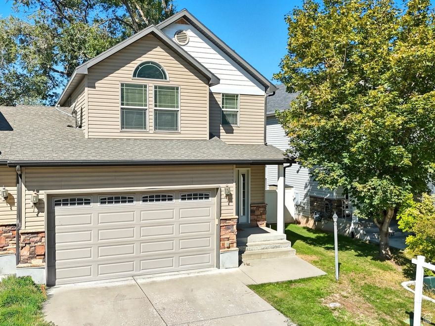 Welcome to this spacious 3-bedroom, 3.5-bath home with a 2-car garage, ideally located at the end of a quiet street. Inside, you'll love the fresh paint throughout, large great room, and brand-new carpet downstairs. The fenced yard with mature trees offers both shade and privacy, ideal for relaxing or entertaining. This home is within walking distance of the elementary, junior high, and high school. The neighborhood features two parks and is just minutes from the mountains for endless outdoor adventures. Conveniently located near 12th Street for easy commuting, and you're only 5 minutes to OWTC and 20 minutes to Hill Air Force Base. It is a move-in-ready home in a fantastic location. The listing agent is an owner.