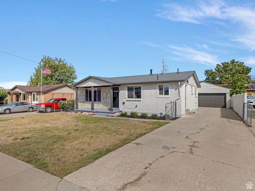 Fantastic Home! Freshly Updated, with New Laminate Flooring, Paint, Lighting, Faucets, New Kitchen Countertop, Exterior doors and More! Versatile Home, that allows flexibility, with two kitchens and two laundry hook ups. Use the basement as a mother in law or use the whole home as one unit. Conveniently located on a quiet street. Xeriscape back yard, full sprinklers in the front yard allows easy yard maintenance. The Large detatched two car garage completes this home. Buyer and Buyers Agent to Verify All Information, information provided as a courtesy only.