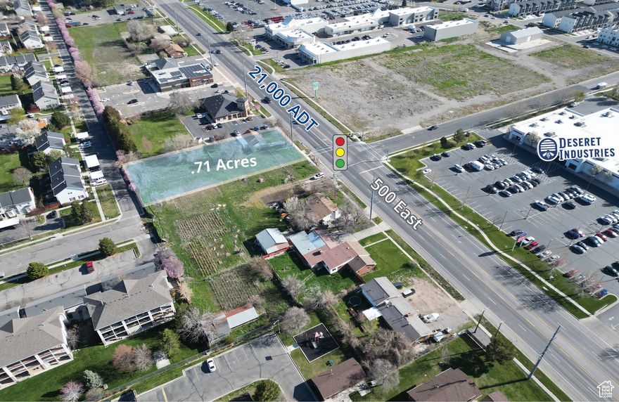 Prime 0.71-acre commercial lot zoned GC-2 in a high-traffic opportunity zone, perfect for your next investment. Approved for gas station, auto sales, and more, this versatile property boasts 21,000 ADT along 500 E and is just down the street from the I-15 interchange.