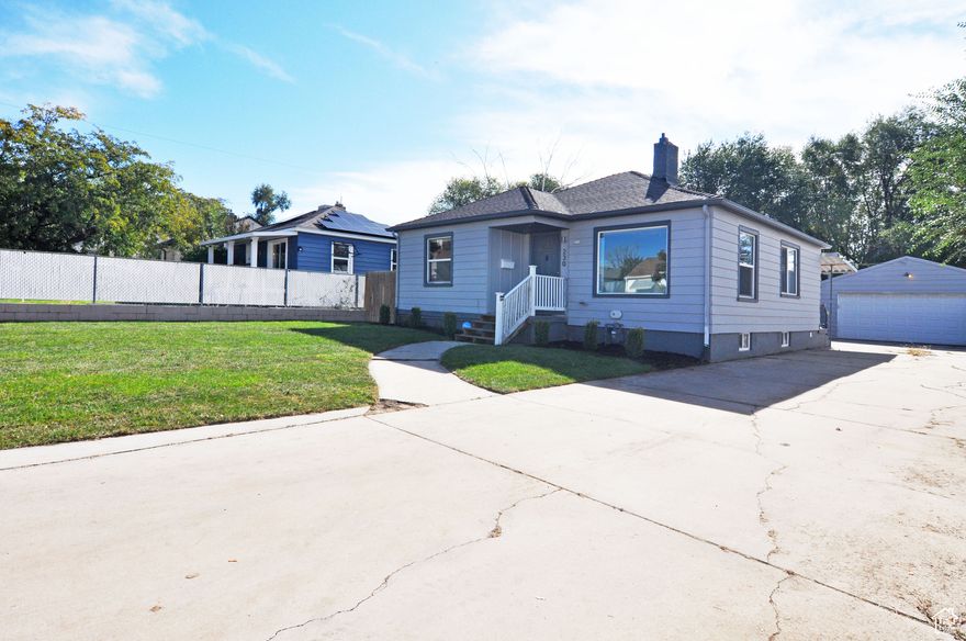Charming updated Bungalow! 4 beds and 2 full baths. Large family room downstairs. New Carpet and paint throughout. Brand new AC unit! Large Detached garage with built in Bay. Fresh Landscaping with room to grow. Close to freeway exits and HAFB. Don't miss out!