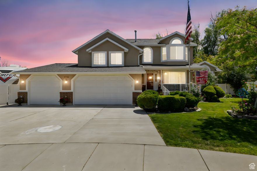 This beautiful and UNIQUE property is so amazing both in side and out. Inside the home you are greeted by a formal living room that FLOWS  into a FORMAL dining room or office area. The kitchen has an EXTRA built in oven and  sliding door that leads out to the OASIS of a yard. The deck is covered by an open PERGOLA and the views of the mountains are BREATHTAKING. The yard is a great size for playing or entertaining. The sheds are both very unique and FUNCTIONAL. Vegetable and flower gardens for the green thumb. The brick around the FIRE PIT is from the Hogle zoo remodel. Several features around the home are actually from this remodel. A little sense of HISTORY from a Utah landmark. The OPEN property beyond the fence line gives a feeling of the COUNTRY charm living. HORSE lovers may be able to rent from the owners if preferred. RV parking is USEFUL behind the front gate.  Inside the primary bedroom is extra large for a truly GRAND feeling. Bathroom has a double wide jetted tub. 4 bedrooms on the upper floor are great for keeping everyone TOGETHER. 2 basement bedrooms in case you want to spread out. Basement bathroom has a STEAM SHOWER  for the healthy life style person. New paint, newer carpet, solar panels (owned), government program for energy efficiency- so many GREAT things about this home that can't even be put into writing! *SEE AGENT REMARKS ABOUT ADDITIONAL LAND*