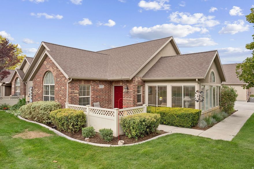 Welcome to easy, low-maintenance living in one of Lehi's premier 55+ communities! This beautifully maintained home offers the perfect blend of comfort, convenience, and community. Featuring an open-concept layout filled with natural light, the spacious living area flows seamlessly into a well-appointed kitchen with ample cabinetry and counter space-ideal for both everyday living and entertaining.